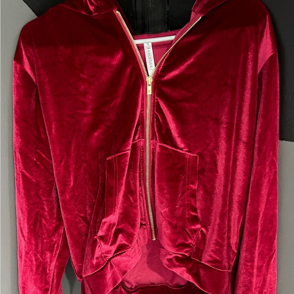 Fabletics velour zip up